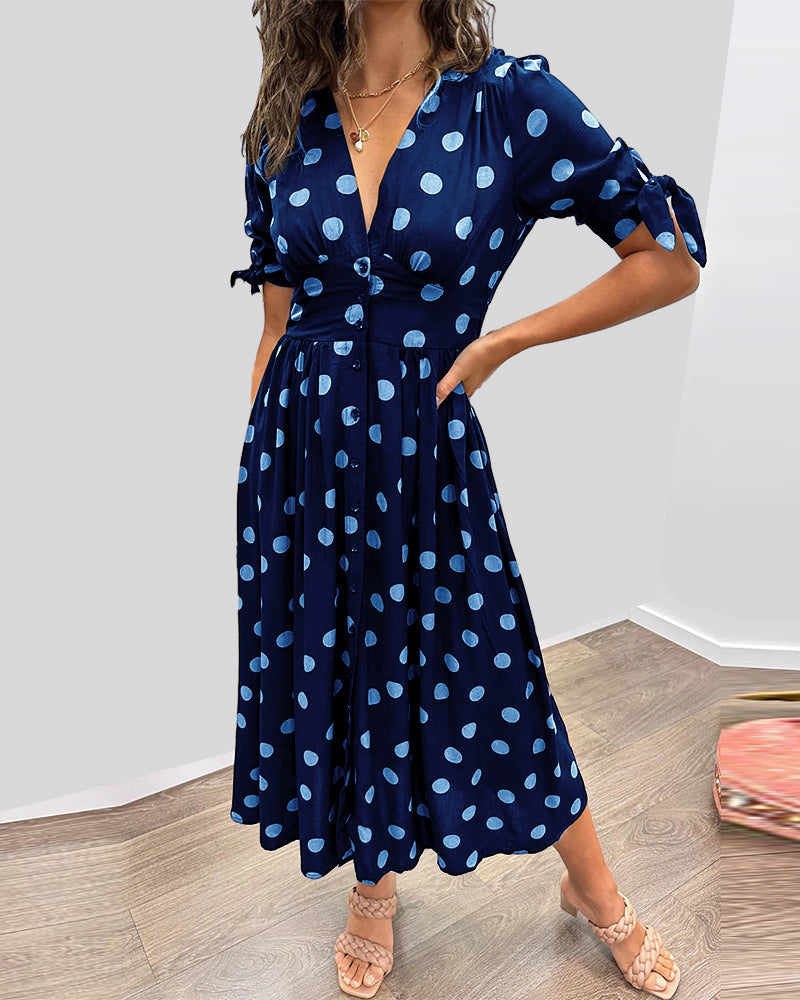 Selene – Vestido largo con escote cruzado