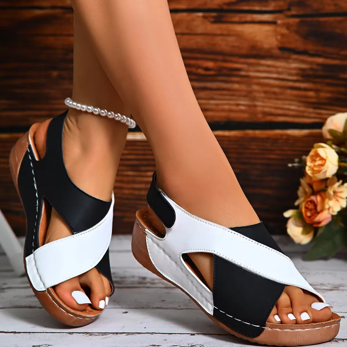 Ivette – Sandalias ortopédicas cruzadas