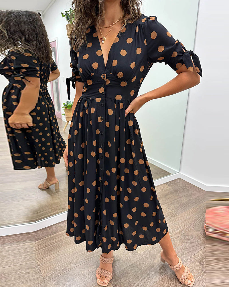 Selene – Vestido largo con escote cruzado