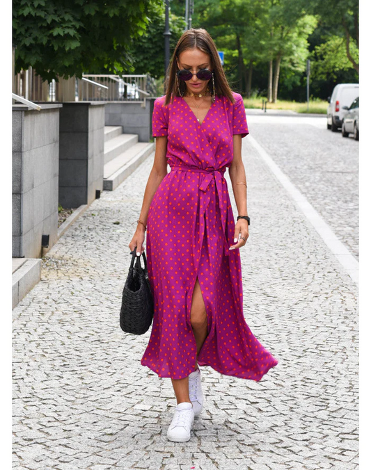 Julieta – Vestido fluido con mangas suaves y detalles románticos